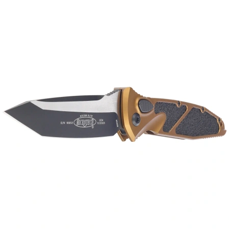 Nóż automatyczny Microtech Socom Elite Auto T/E Tan Aluminium, Black M390MK by Tony Marfione (161A-1TA)