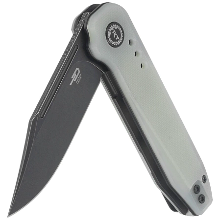 Nóż składany Bestech Syntax CP Transparent G10, Black Stonewashed CPM 154CM by Todd Knife and Tool (BG41C)