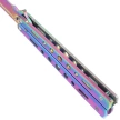Nóż motylkowy Third Decor Habitat Balisong Rainbow Stainless Steel, Rainbow 420 (K2099)