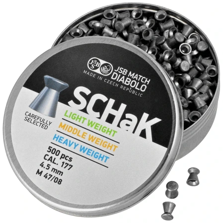 Śrut pistoletowy JSB SCHaK 4.50 mm, 0.520 g, 500 szt. (001025-500)