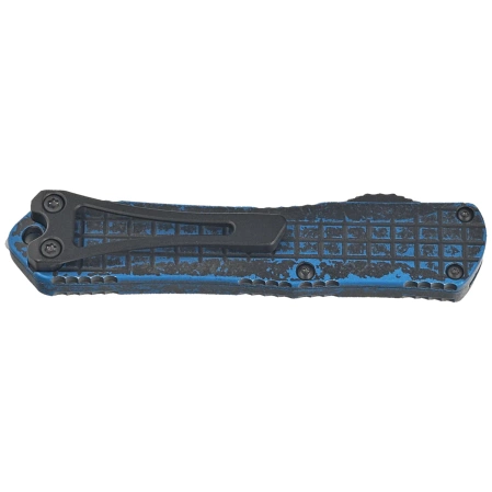 Heretic Manticore S D/E Breakthrough Blue Aluminum, Black DLC MagnaCut OTF Knife by Tony Marfione Jr. (H024F-6A-BRBLU)