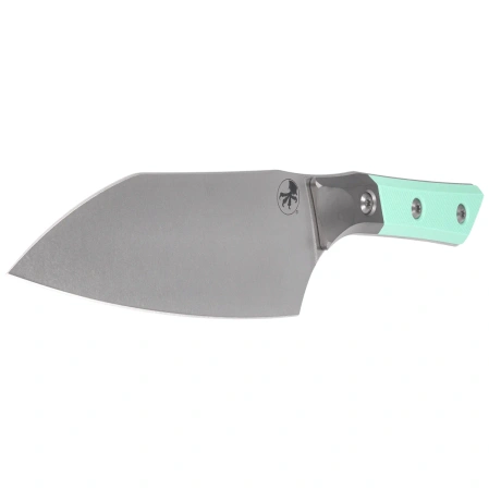 Nóż kuchenny Microtech Santoku 6'' Titanium Bolster/Caribbean Blue G10, Stonewashed M390MK (3200B-10CA)