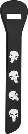 Uchwyt do suwaka Barbaric Skulls, Black Rubber (08223)