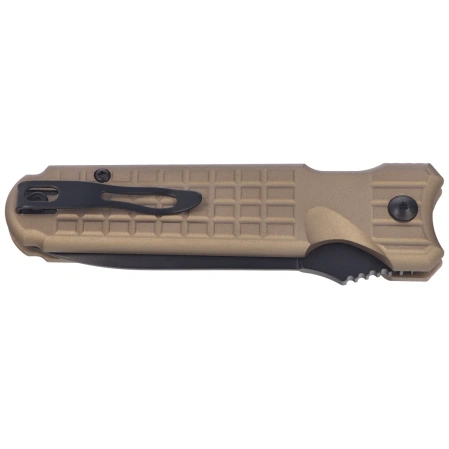 Fox Predator II 2F Full Auto Knife Bronze Aluminium, Black Idroglider Hybrid Cryo (FX-448 AL BR)
