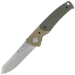 Tecnocut TCN6526TG-S Knife - Green/Khaki G10, Satin 440