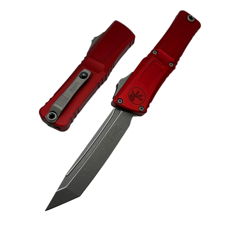 Microtech Combat Troodon Gen III T/E OTF Knife Red Aluminium, Apocalyptic M390MK by Tony Marfione (1144-10APRD)