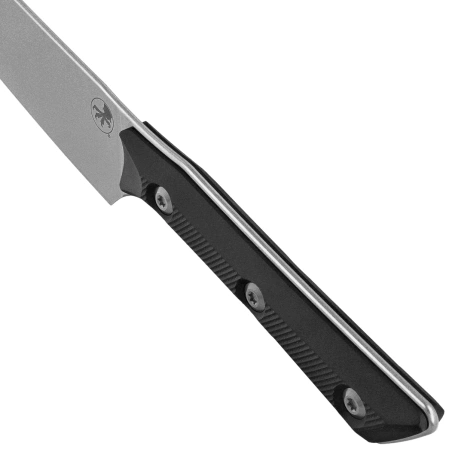 Nóż kuchenny Microtech Utility Black G10, Stonewashed M390MK (3400-10BK)