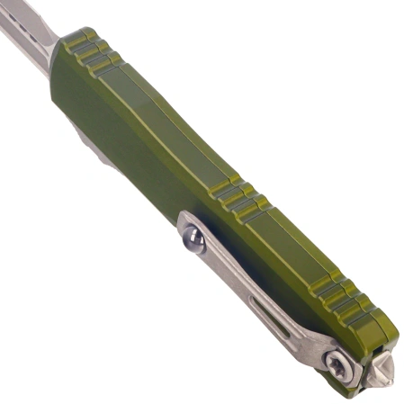 Nóż automatyczny OTF Microtech Ultratech Gen III ZBP Bayonet OD Green Aluminum, Apocalyptic M390MK by Tony Marfione (1120-10APOD)