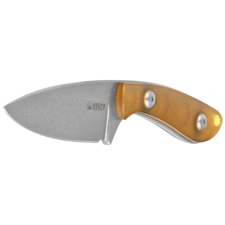 Kubey Bloom Knife Yellow Ultem, Beadblasted 14C28N by Scott Halpern (KU411C)