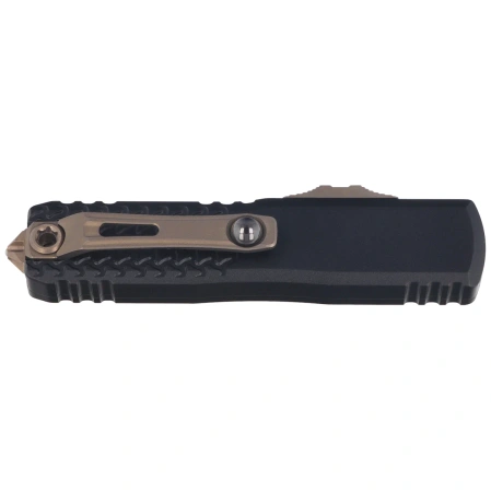 Nóż automatyczny OTF Microtech UTX-85 Gen IV D/E Signature Jedi Master Aluminium, Green M390MK by Tony Marfione (12324-1JM)