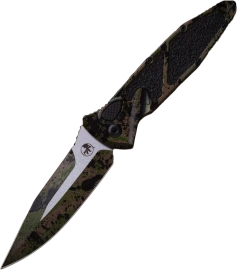 Nóż automatyczny Microtech Socom Elite Auto S/E Signature Tan/Black/OD Green Splatter Aluminium, Tan/Black/OD Green Splatter M390MK by Tony Marfione (160A-1ODTABKSPLSS)