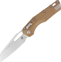 Microtech MSI S/E Knife Dark Earth Tri-Grip Polymer, Stonewashed M390MK by Tony Marfione (210T-10PMDE)