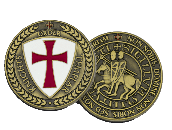 Moneta kolekcjonerska Tole 10 Imperial Templar Zamak, Old Gold (16188)