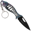 Nóż wędkarski brelok Martinez Albainox Blue Aluminium, Black 3Cr13Mov (18504-BL)
