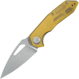 Nóż składany Kubey Coeus Yellow Ultem, Beadblasted 14C28N (KU122S)