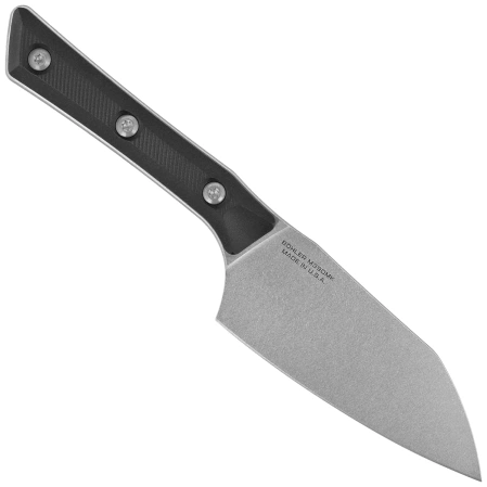 Microtech Santoku 4.2'' Kitchen Knife Black G10, Stonewashed M390MK (3300-10BK)