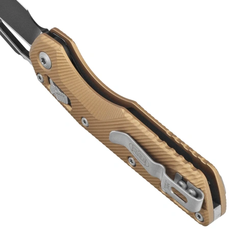 Nóż składany Microtech MSI S/E Brown Fluted Aluminium, Black M390MK by Tony Marfione (210-1FLBN)