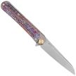 KB Kubey Dandy Knife, Flamed Titanium, Sandblasted CPM S90V by Maksym Tkachuk (KB247H)