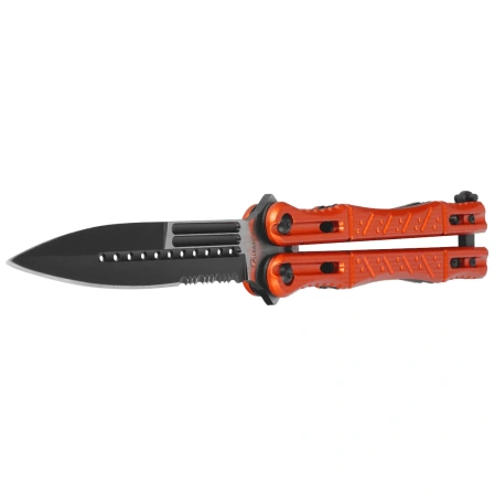 Nóż motylek Martinez Albainox Balisong Red Aluminium, Black 3Cr13Mov (02098)