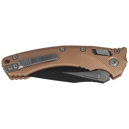Nóż składany Microtech Amphibian Ram-Lok Fluted Brown Aluminium, Black M390MK by Tony Marfione (137RL-1FLBN)