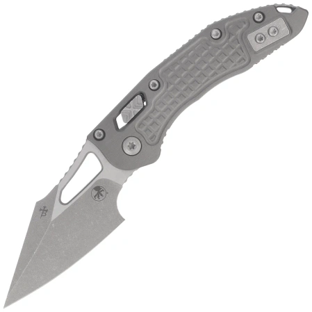 Nóż składany Microtech M-Stitch Ram-Lok S/E Natural Clear Frag Aluminium, Apocalyptic M390MK by Borka Blades and Tony Marfione (169MRL-10APFRNC)