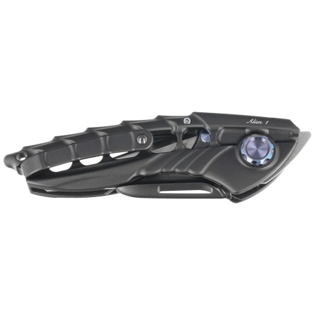 Nóż składany Rike Knife RK-Alien1-B Black DLC Titanium, Satin M390 by Richard Wu