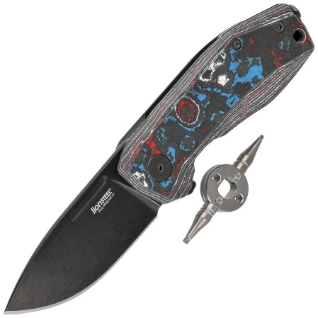 LionSteel Nano Knife Nebula Fat Carbon, Old Black MagnaCut (NA01 NB)