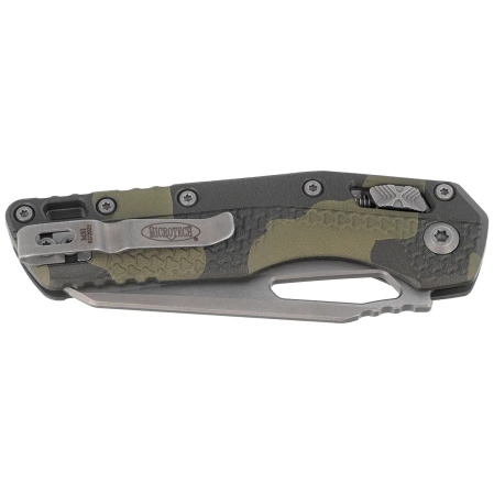 Microtech MSI S/E Olive Camo Tri-Grip Polymer, Apocalyptic M390MK by Tony Marfione (210T-10APPMOC)