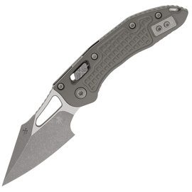 Nóż składany Microtech M-Stitch Ram-Lok S/E Natural Clear Frag Aluminium, Apocalyptic M390MK by Borka Blades and Tony Marfione (169MRL-10APFRNC)