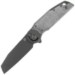 Fox Metamorphosis Black Micarta Knife, Black PVD M390 (FX-556-A2)