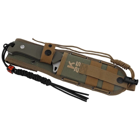 Nóż K25 Bravo Green G10, Satin/Brushed 7Cr17Mov (32260)