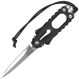 Nóż nurkowy MAC Coltellerie Gunster Black FRN, Satin MA5 by Moris Baroni (GNR11.N)