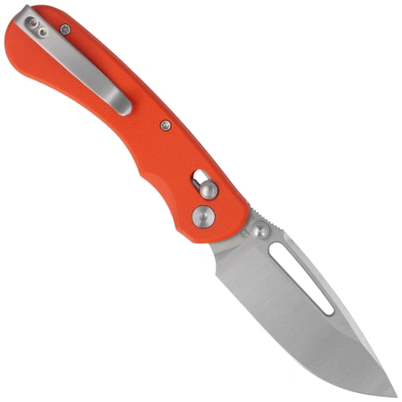 Kubey Stalker Knife Orange G10, Satin D2 by Johan Jordaan (KU504B)