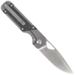 Kizer Mini Militaw Knife Grey Titanium / Carbon Fiber, Satin S45VN by Jonathan Styles (Ki3634SA4)