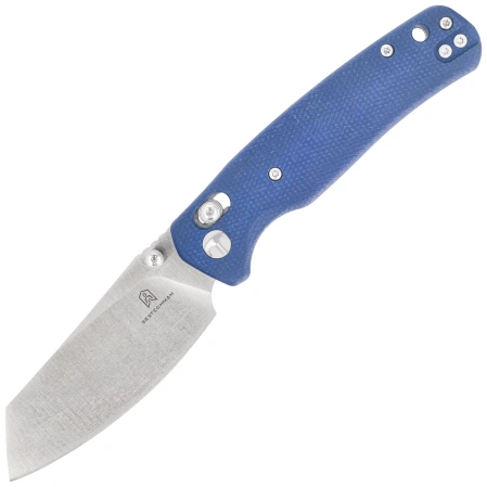 Bestechman Cicada's Wing Knife Blue Micarta, Satin 10Cr15MoV (BMK06-M-1)