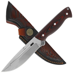 Martinez Albainox Hunting Knife Brown Micarta, Satin 3Cr13Mov (32770)