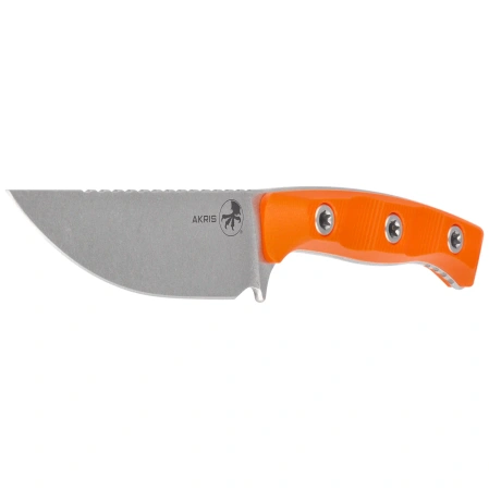 Microtech Akris S/E Knife Ember G10, Stonewashed M390MK by Tony Marfione (95-10EM-2)