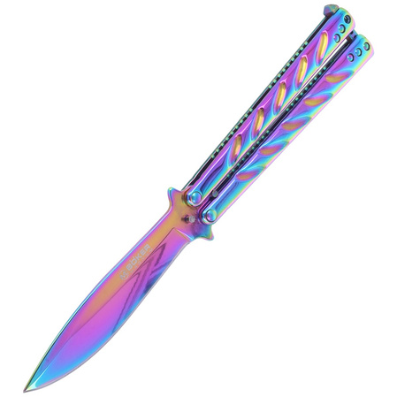Nóż składany motylek Böker Magnum Balisong Rainbow (06EX401)