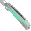 Kizer Topsail Knife Silver-Green Crystallized Titanium, Blast M390 by Jonathan Styles (Ki3735A4)