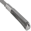 Kizer Trestle D Knife Silver Aluminum / Black Norplex UltreX Micarta, Stonewashed Nitro-V by Azo (V3760A1)