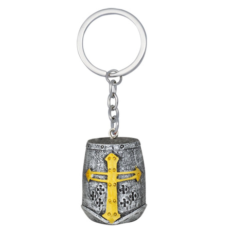 Tole 10 Imperial Templar Helmet Keychain, Silver Resin (39542)