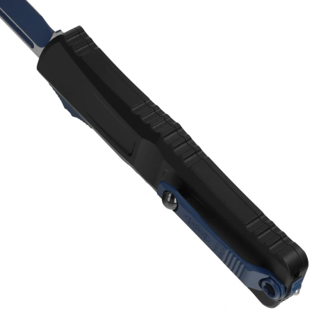 Nóż automatyczny OTF Microtech Combat Troodon Gen III S/E Black Aluminium, Navy Blue M390MK by Tony Marfione (1143-1NASK)