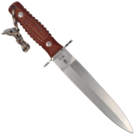 Muela DG-21C Knife Brown Canvas Micarta, Satin MoVa 1.4116