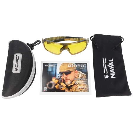 OPC Tactical JET I Naval Matt Camo, Yellow glasses (N TJ I MATT CAMO YELLOW)