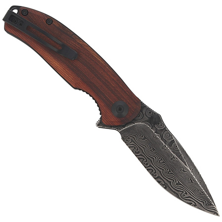 Nóż składany CIVIVI Pintail Cuibourtia Wood, Black Damascus (C2020DS-2)