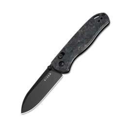 Kizer Drop Bear Knife Medusa Fat Carbon, Matte DLC S35VN by Azo (Ki3619A4)