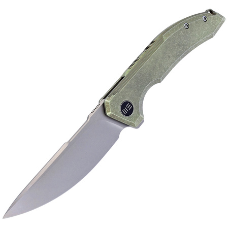 Nóż składany WE Knife Quixotic Green Titanium, Silver Bead Blasted CPM 20CV (WE21016-4)