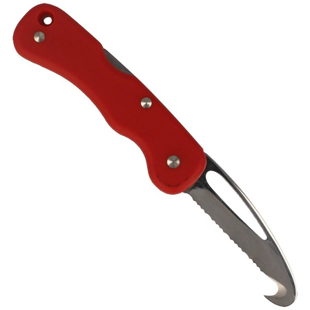 MAC 697 SOS Knife Red FRN, Mirror W 1.4034