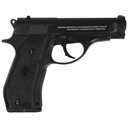 Zestaw wiatrówkowy 46: Pistolet Borner M84/2 4.5 mm, 1400 BBs, 10 kapsuł CO₂, 100 tarcz