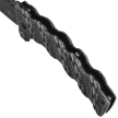 Nóż składany Third Decor Habitat N121 Stone-Polished Steel Chain-Like Design Steel, Stone-Polished Steel Chain-Like Design 420 (TH-N121)